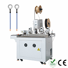 Automatic Single End Terminal Crimping Single End Inserting Heat Shrink Tube Machine