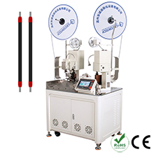 Automatic Double Heads Plastic Shell Terminal Crimping and Twisting Machine