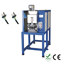 Three Flat Pin Plug Crimping Machine