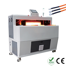 Single head double station heat shrink tube machine