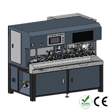 Three core wire stripping and plug crimping with CCD