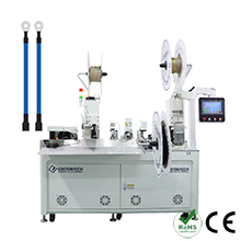 Automatic Double End Terminal Crimping and inserting Heat Shrink Tube Machine