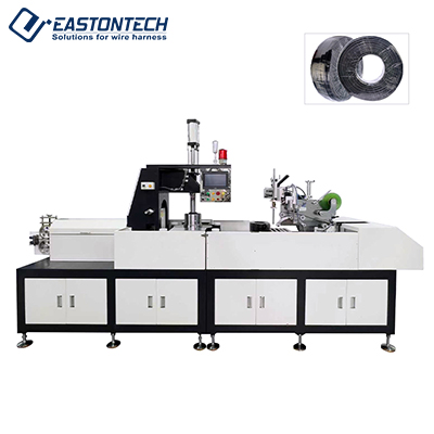 Wire Coiling and Film Wrapping Machine